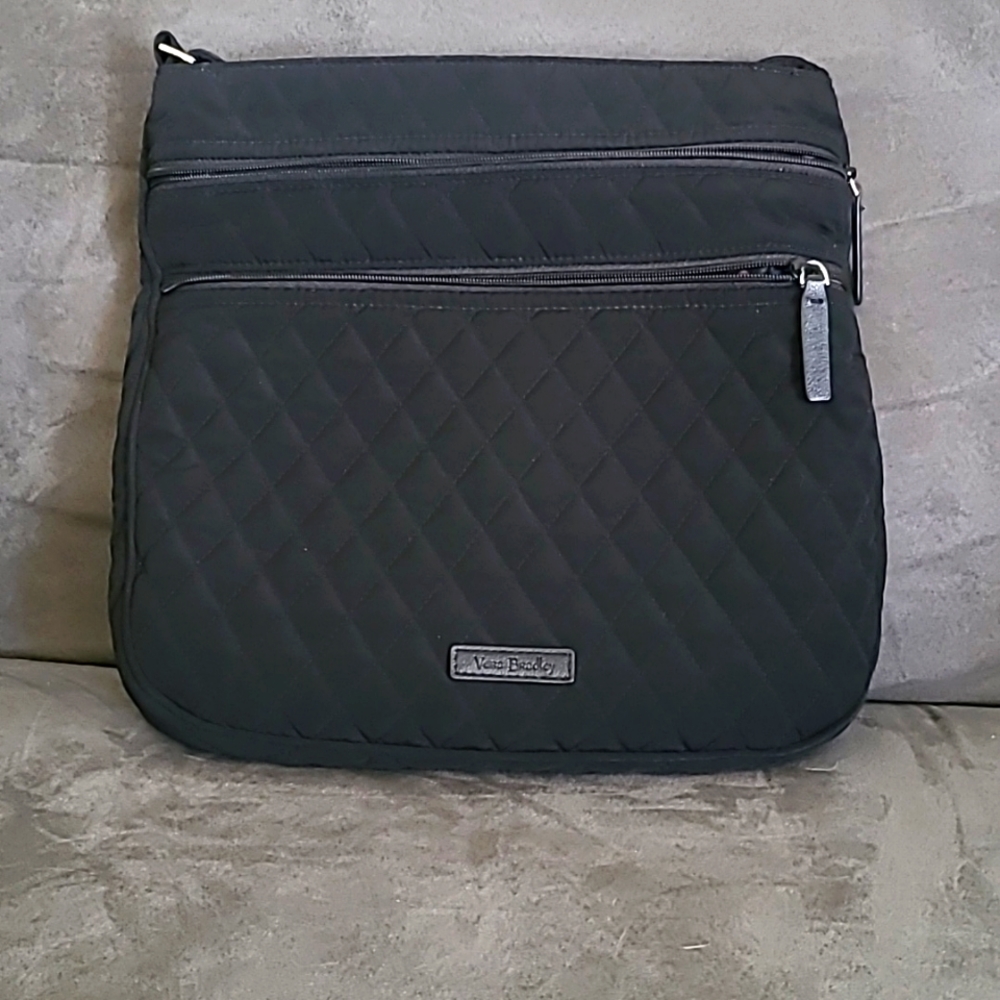 Vera Bradley Purse, Black with polka dot inside.